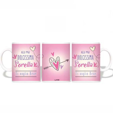Tazza "Alla Mia Dolcissima Sorella Ti Voglio Bene" tazza idea regalo per sorella tazza da Caffè Casa e cucina/Stoviglie/Piatti ciotole e vassoi/Tazze e piattini/Tazze e tazzine da caffè Kondorama - Martinsicuro, Commerciovirtuoso.it