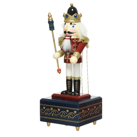 Statuetta decorativa "Soldatino schiaccianoci" con carillon natalizio h 30 cm Casa e cucina/Decorazioni per interni/Addobbi e decorazioni per ricorrenze/Decorazioni natalizie/Schiaccianoci MagiediNatale.it - Altamura, Commerciovirtuoso.it