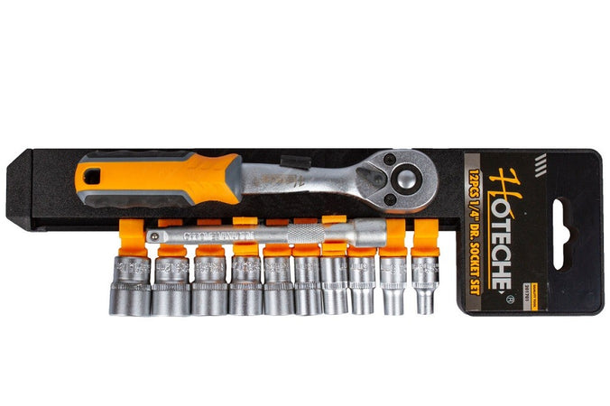 12 Chiavi Bussole Attacco 1/4" + Chiave A Crichetto Reversibile + Prolunga 5'' Casa, arredamento e bricolage > Bricolage e fai da te > Utensili Manuali > Chiavi da Lavoro Trade Shop italia - Napoli, Commerciovirtuoso.it