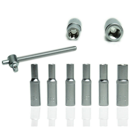 Set 7pz 6 Chiavi Bussola Torx 1/4" Scanalati Striscia Clip Millerighe Chiavino Casa, arredamento e bricolage > Bricolage e fai da te > Utensili Manuali > Chiavi da Lavoro Trade Shop italia - Napoli, Commerciovirtuoso.it