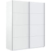 Armadio in legno con 2 ante scorrevoli bianco laccato h 220 cm "Made in Italy" Casa e cucina/Arredamento/Camera da letto/Armadi Decor Space - Altamura, Commerciovirtuoso.it