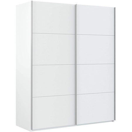 Armadio in legno con 2 ante scorrevoli bianco laccato h 220 cm "Made in Italy" Casa e cucina/Arredamento/Camera da letto/Armadi Decor Space - Altamura, Commerciovirtuoso.it