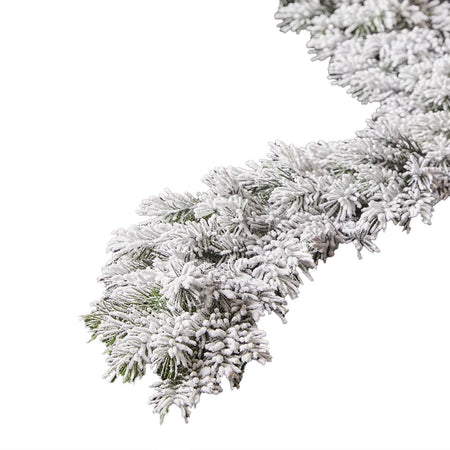 Festone con punte innevate "Pino West" ghirlanda decorativa color verde e bianco da 180 cm Casa e cucina/Decorazioni per interni/Addobbi e decorazioni per ricorrenze/Decorazioni natalizie/Orpelli e festoni MagiediNatale.it - Altamura, Commerciovirtuoso.it