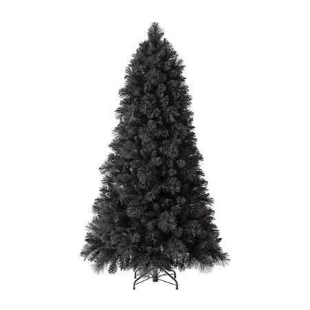 Albero di Natale nero "Black Forest" in PVC h 210 cm Casa e cucina/Decorazioni per interni/Addobbi e decorazioni per ricorrenze/Decorazioni natalizie/Alberi di natale artificiali MagiediNatale.it - Altamura, Commerciovirtuoso.it