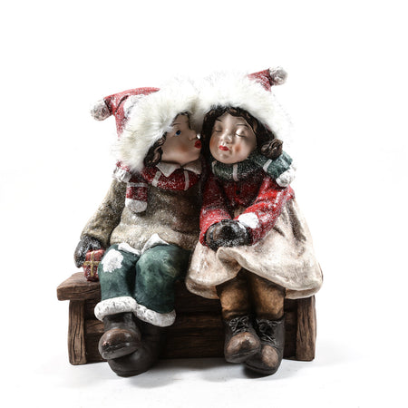 Statuetta decorativa "Bimbi Carol Affettuosi" in ceramica da 60 cm Casa e cucina/Decorazioni per interni/Addobbi e decorazioni per ricorrenze/Decorazioni natalizie/Schiaccianoci MagiediNatale.it - Altamura, Commerciovirtuoso.it