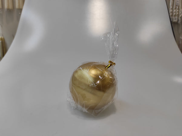 Candela sferica "Lucida" in cera color Oro metallic da 8 cm Casa e cucina/Decorazioni per interni/Candele e portacandele/Candele/Candele a colonna MagiediNatale.it - Altamura, Commerciovirtuoso.it