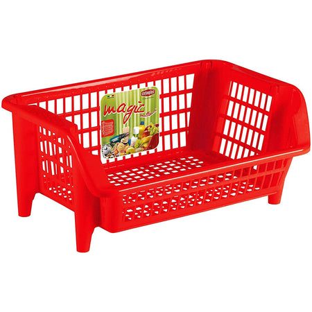 Cestello impilabile "Magic" milleusi in plastica per uso casalingo a bocca di lupo Fai da te/Organizzazione casa e magazzini/Organizzazione di utensili/Organizzatori a secchio La Zappa - Altamura, Commerciovirtuoso.it