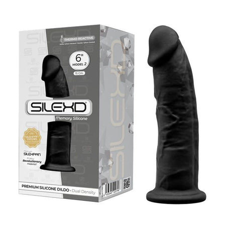 Fallo Realistico Pene Artificiale In Silicone Memory Termoreattivo Silexd Model 2 - 6" Black 15 Cm Salute e cura della persona/Erotismo e contraccezione/Sex toys/Dildo/Dildo realistici Kondorama - Martinsicuro, Commerciovirtuoso.it