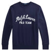 Ralph Lauren Felpa Blu Uomo Girocollo Scritta "Ralph Lauren Polo Team" Felpa Blu e Bianca Ricamata Logo Moda/Uomo/Abbigliamento/Felpe/Felpe senza cappuccio Euforia - Bronte, Commerciovirtuoso.it