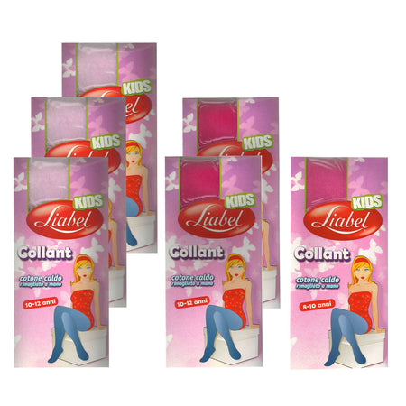 6 collant Bambina Caldo Cotone colorati Rosa art. l925 calze collant Liabel Kids 10 - 12 anni collant bambina L'Orchidea - Siderno, Commerciovirtuoso.it