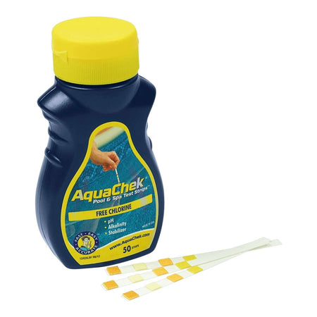 AquaChek Free Chlorine Strisce 4 in 1 Pool & SPA test strips - Analisi per Cloro libero, PH, alcalinità, acido cianurico set 50 strisce Test a strisce cloro libero Sicily Pool - Acireale, Commerciovirtuoso.it