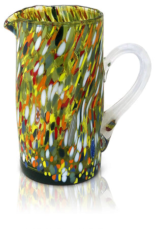 Caraffa in Vetro di Murano "CLASSIC" Artigianale con Murrine colorate in Vetro Soffiato Made in Italy Brocca h25cm Caraffe Mazzega Art & Design, Commerciovirtuoso.it