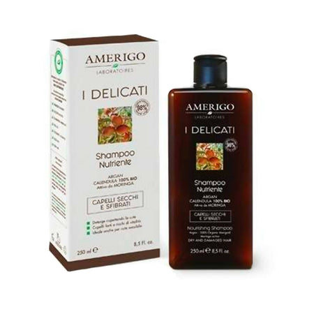 Shampoo Nutriente 250 ml Per Cute Sensibile Rinforzante per Capelli secchi e sfibrati Amerigo Linea I Delicati Capelli. Bellezza/Cura dei capelli/Prodotti per la cura dei capelli/Shampoo Tiziana non solo gioielli - Civitanova Marche, Commerciovirtuoso.it