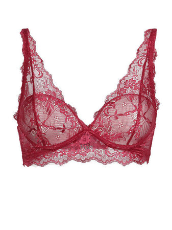 art. p9111r PURA reggiseno Bralette in pizzo con ferretto modello Sofia colore rubino intimo donna L'Orchidea - Siderno, Commerciovirtuoso.it