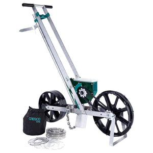 Seminatrice manuale monofila a dischi "Cresco" indicata per seminare terreni Giardino e giardinaggio/Giardinaggio/Carrelli contenitori e vagoni/Carriole La Zappa - Altamura, Commerciovirtuoso.it