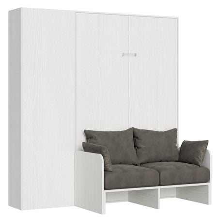 Letto "Napoli" matrimoniale a scomparsa con divano, in legno, con apertura verticale, per camera da letto Casa e cucina/Arredamento/Camera da letto/Materassi e basi letto/Materassi Decor Space - Altamura, Commerciovirtuoso.it