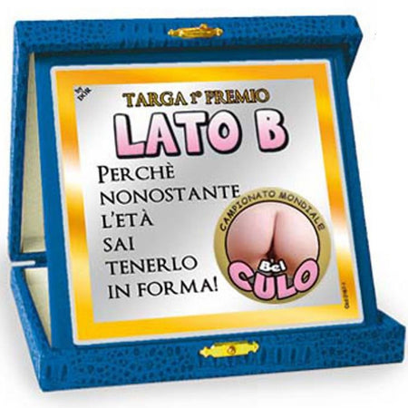 Targa "premio Lato B" Perché Nonostante L’eta Sai Tenerlo in Forma Targa Premio Divertente Idea Regalo Casa e cucina/Decorazioni per interni/Accessori decorativi/Targhe e cartelli Kondorama - Martinsicuro, Commerciovirtuoso.it