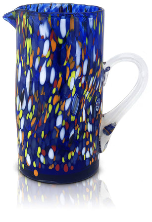 Caraffa in Vetro di Murano "CLASSIC" Artigianale con Murrine colorate in Vetro Soffiato Made in Italy Brocca h25cm Caraffe Mazzega Art & Design, Commerciovirtuoso.it