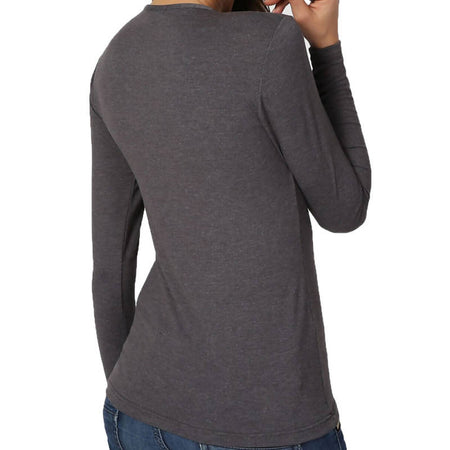 Maglia donna manica lunga Grigia o Nera Aderente Elasticizzata Non segna Marca Liabel art. 4236 Maglia donna L'Orchidea - Siderno, Commerciovirtuoso.it