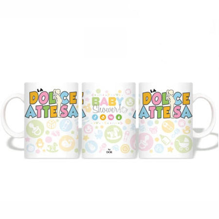 Tazza "la Dolce Attesa" Baby Shower Tazza Idea Regalo Dolce Attesa Casa e cucina/Stoviglie/Piatti ciotole e vassoi/Tazze e piattini/Tazze e tazzine da caffè Kondorama - Martinsicuro, Commerciovirtuoso.it