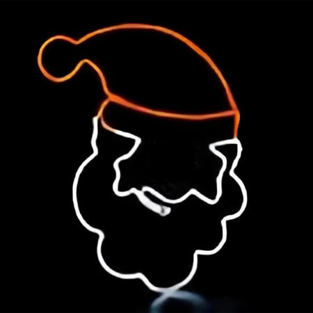 Figura luminosa "Faccia di Babbo Natale" con luci a tubo neon rosso e bianco h 47 cm Casa e cucina/Decorazioni per interni/Addobbi e decorazioni per ricorrenze/Decorazioni natalizie/Luci natalizie/Catene luminose per esterni MagiediNatale.it - Altamura, Commerciovirtuoso.it