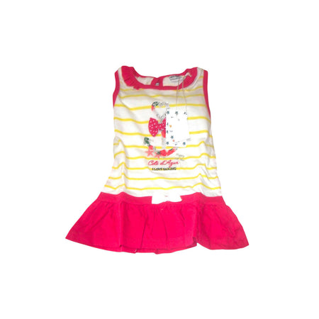 Vestitino Bambina Neonata con Gonnellina a balze Rosa Fucsia e inserti Gialli art.p10132 Vestitino Bambina L'Orchidea - Siderno, Commerciovirtuoso.it
