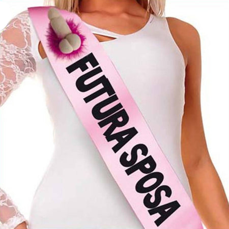 Fascia "Futura Sposa" Con Coccarda Pisello Addio al Nubilato gadget divertente Festa neo sposa Salute e cura della persona/Erotismo e contraccezione/Sex toys/Gadget per addio al nubilato e al celibato Kondorama - Martinsicuro, Commerciovirtuoso.it