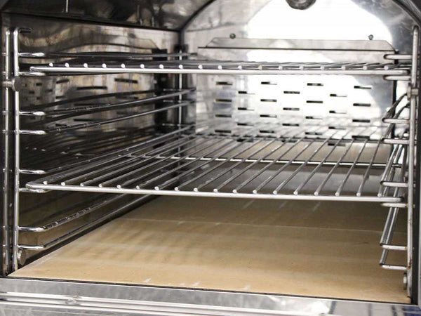 Forno a legna per pizze in acciaio inox ventilato da esterno con ruote "Made in Italy" Giardino e giardinaggio/Barbecue e picnic/Barbecue e affumicatori/Barbecue da giardino e terrazza/Barbecue a legna La Zappa - Altamura, Commerciovirtuoso.it