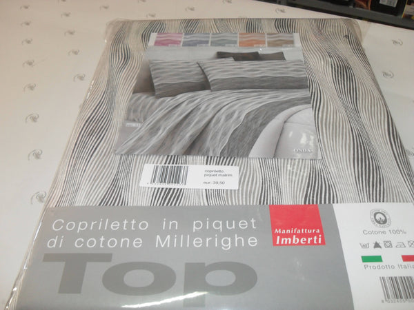 MANIFATTURE IMBERTI copriletto matrimoniale 2 piazze in piquet di cotone millerigue copriletto matrimaniale 2 piazze matrimoniale L'Orchidea - Siderno, Commerciovirtuoso.it