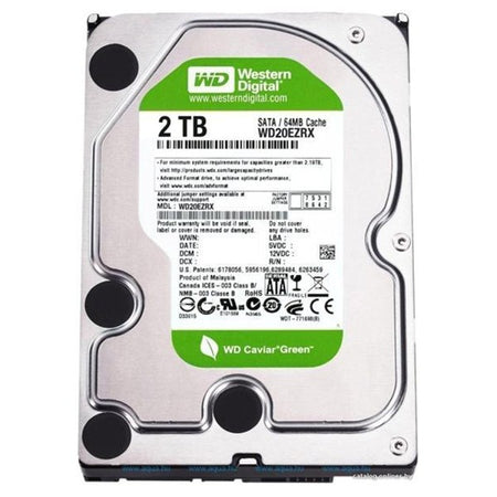 Hard Disk Interno Western Digital Caviar Green 2tb 3,5" Intellipower 64mb Sata3