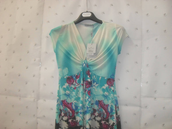 art. m1606f52 Maglia scamiciata donna marca chiara kontini fantasia verde abbigliamento donna L'Orchidea - Siderno, Commerciovirtuoso.it