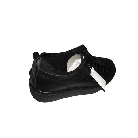 Sneakers Donna Nere - Scarpe sportive per signora in pelle nera con lacci e suola di gomma - Made in Italy sneakers donna L'Orchidea - Siderno, Commerciovirtuoso.it
