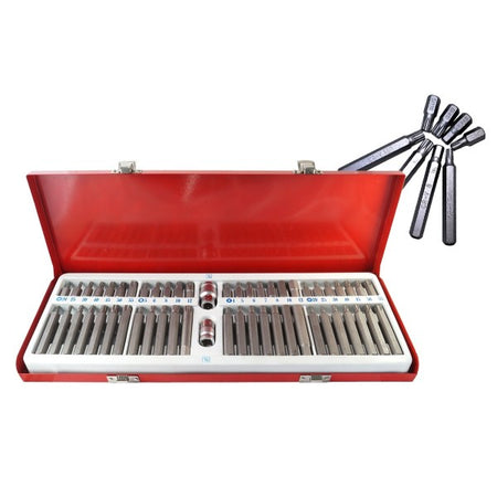 Kit Set Inserti Chiavi Bussole Chiavi Torx Hex 1/2" 3/8" Professionale 54 Pz Fai da te/Utensili elettrici e a mano/Utensili a mano/Bussole e set di bussole/Corredi di bussole/Standard Trade Shop italia - Napoli, Commerciovirtuoso.it