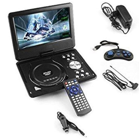 Lettore Dvd Portatile 8.8" 180° Lcd Hd Tft Dvx Video Cd Mp3 Mp4 3d Viaggio Auto