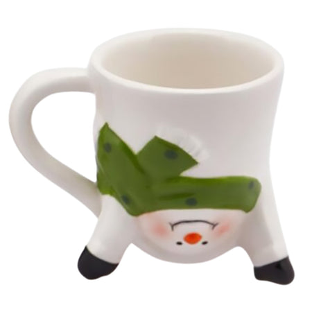 Tazza con decorazione "Pupazzo di Natale" con manico Ø 6 x h 7 cm Casa e cucina/Decorazioni per interni/Addobbi e decorazioni per ricorrenze/Decorazioni natalizie/Oggettistica MagiediNatale.it - Altamura, Commerciovirtuoso.it