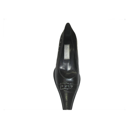 Scarpa Donna Nera in Pelle Elegante - decolte nere - Made in italy - scarpe a punta con fibia per Signora Decolte Nere L'Orchidea - Siderno, Commerciovirtuoso.it
