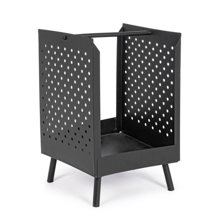 Portalegna "Efesto" in acciaio verniciato, resistente alle alte temperature, da 55 cm Giardino e giardinaggio/Riscaldamenti e bracieri da esterno/Bracieri Decor Space - Altamura, Commerciovirtuoso.it