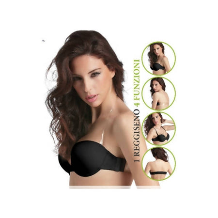 art. jolly LOVE AND BRA Reggiseno multifunzione leggermente imbottito Jolly con kit in accessori in silicone trasparente in microfibra intimo donna L'Orchidea - Siderno, Commerciovirtuoso.it