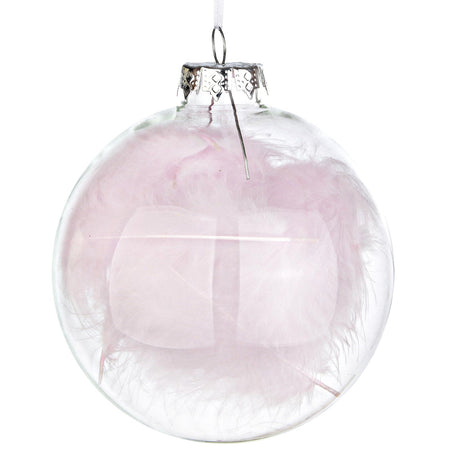 Pallina "Plumage" per albero di Natale in vetro decorate color Rosa Casa e cucina/Decorazioni per interni/Addobbi e decorazioni per ricorrenze/Decorazioni natalizie/Addobbi e decorazioni/Palle e palline MagiediNatale.it - Altamura, Commerciovirtuoso.it