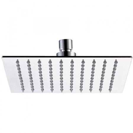 Soffione Doccia Quadrato 6" 15cm In Acciaio Attacco Standard Snodato Orientabile