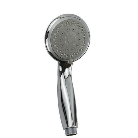 Soffione Doccia Vasca Multigetto Abs Cromato Grigio Sistema Attacco 1/2" 69343