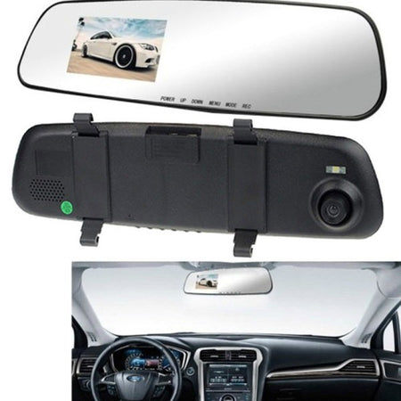 Specchietto Retrovisore Dvr Telecamera Full Hd 1080p 2.3 "lcd Per Retrocamera