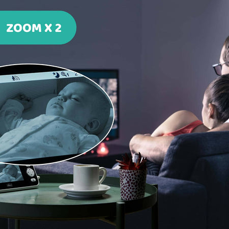 Chicco Baby Monitor Video Deluxe, Videocamera Per Neonati E Bambini Con Schermo A Colori Lcd 4.3", Portata 220 M, 27 x 24 x 10 cm; 550 grammi