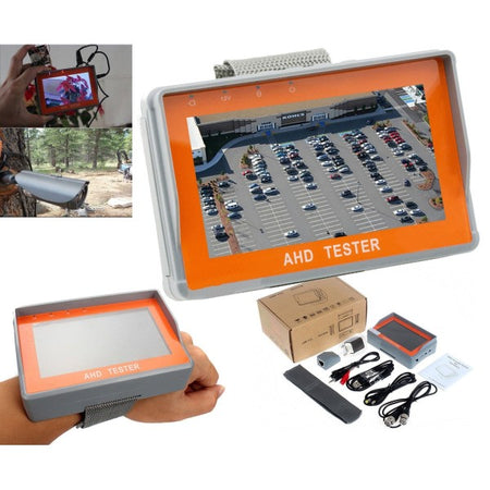 Tester Monitor Tft 4,3" Telecamere Ahd Da Polso Batteria Interna Uscita 12v Utp