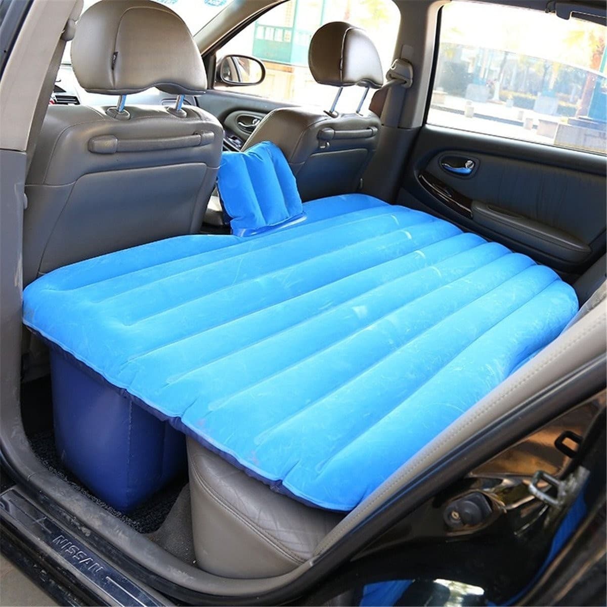 MATERASSO LETTO GONFIABILE AIRBED PER AUTO SEDILE POSTERIORE MACCHINA CON POMPA - 6