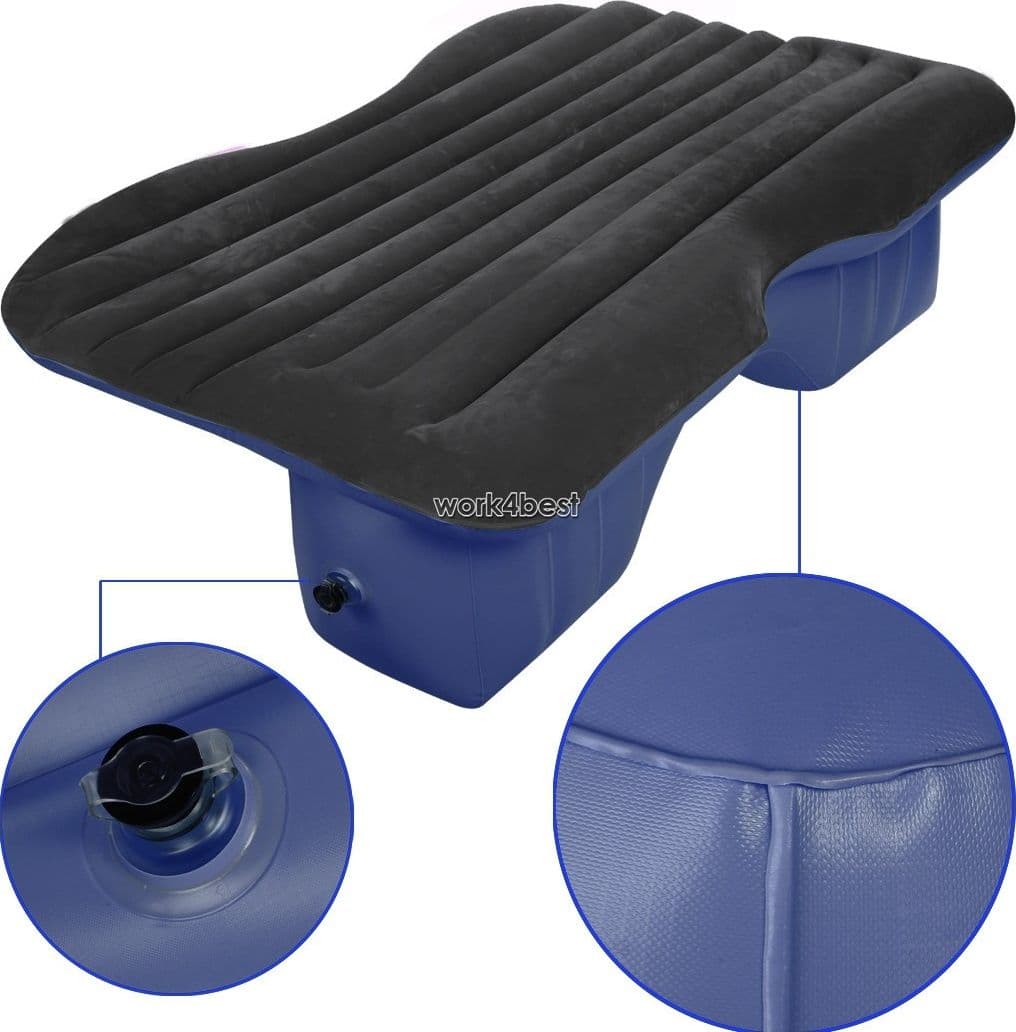 MATERASSO LETTO GONFIABILE AIRBED PER AUTO SEDILE POSTERIORE MACCHINA CON POMPA - 7