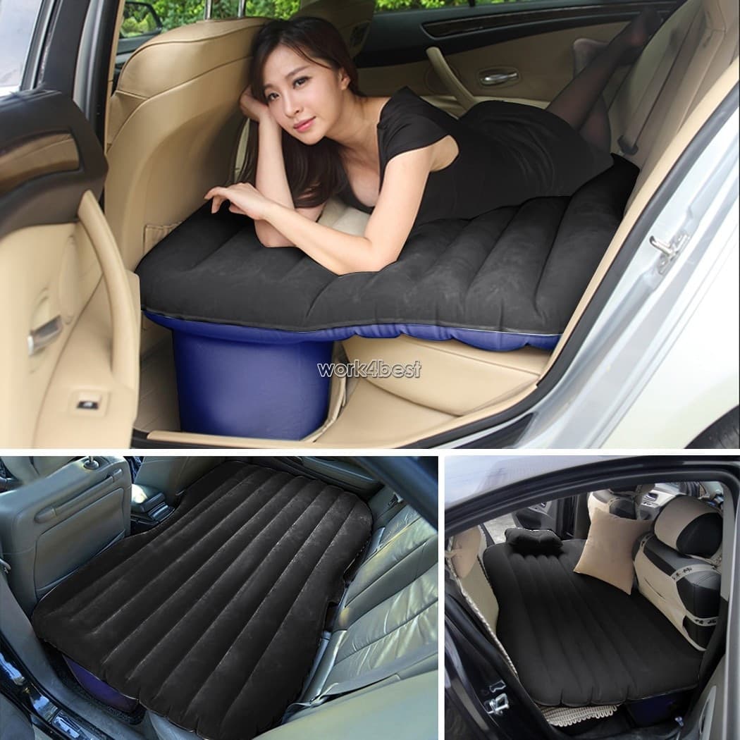 MATERASSO LETTO GONFIABILE AIRBED PER AUTO SEDILE POSTERIORE MACCHINA CON POMPA - 8