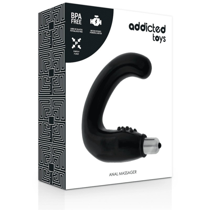 MASSAGGIATORE VIBRATORE ANALE ADDICTED TOYS PER PUNTO G E PERINEO PIACERE DONNA - 2