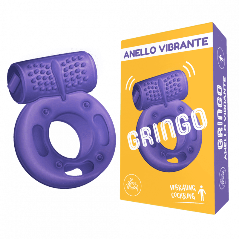 ANELLO VIBRANTE GRINGO LOVE MATCH STIMOLANTE UOMO DONNA COPPIA SEX TOY HOT