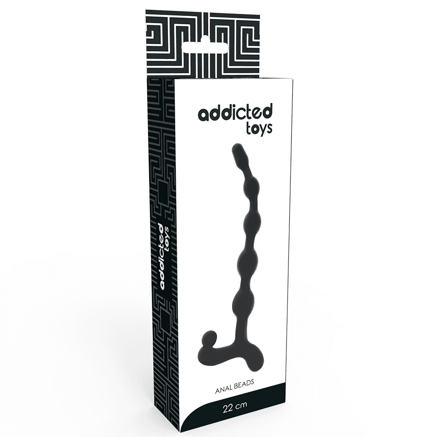 DILATATORE ANALE SEXY TOYS ADDICTED TOYS ANAL BEADS 22CM NERO DILDO FALLO - 2